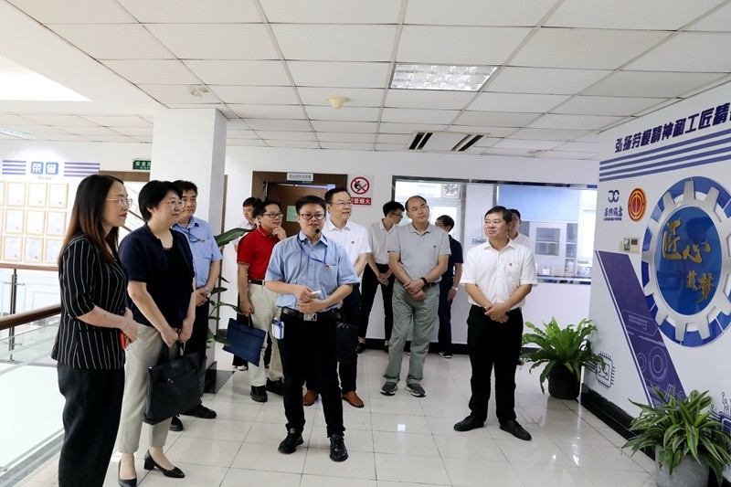 2020年7月14日，时任浙江省总工会党组成员、副主席张卫华一行莅临8868体育官网首页入口调研推进新时代产业工人队伍建设改革工作