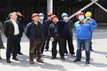生态环境部科财司副司长付川一行考察由8868体育官网首页入口承担的国家科技重大专项示范工程